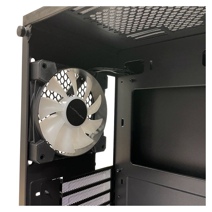 LC-Power LC-709B-ON Solar System X – Schwarzes ATX Gaming Gehäuse mit ARGB Lüfter