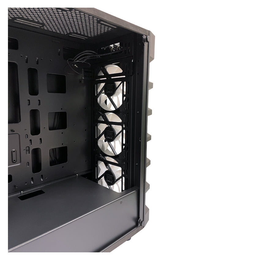 LC-Power LC-709B-ON Solar System X – Schwarzes ATX Gaming Gehäuse mit ARGB Lüfter