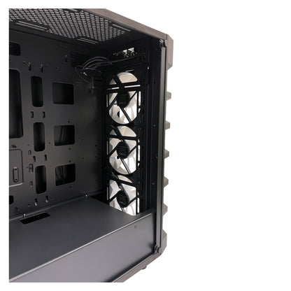 LC-Power LC-709B-ON Solar System X – Schwarzes ATX Gaming Gehäuse mit ARGB Lüfter