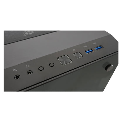 LC-Power LC-709B-ON Solar System X – Schwarzes ATX Gaming Gehäuse mit ARGB Lüfter