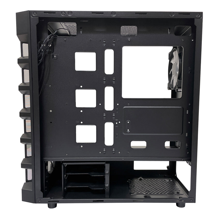LC-Power LC-709B-ON Solar System X – Schwarzes ATX Gaming Gehäuse mit ARGB Lüfter