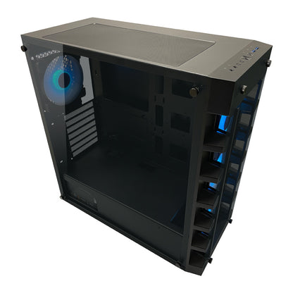 LC-Power LC-709B-ON Solar System X – Schwarzes ATX Gaming Gehäuse mit ARGB Lüfter