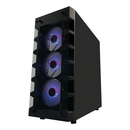 LC-Power LC-709B-ON Solar System X – Schwarzes ATX Gaming Gehäuse mit ARGB Lüfter