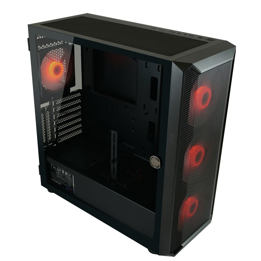 LC-Power LC-804B-ON Obsession_X | ATX Gaming Midi-Tower Schwarz ARGB & USB-C