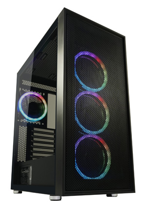 LC-Power Gaming 802 Wanderer_X Series | ATX Gaming Gehäuse Mesh, Glas und ARGB