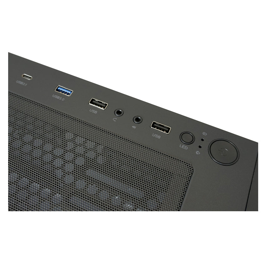 LC-Power Gaming 802 Wanderer_X Series | ATX Gaming Gehäuse Mesh, Glas und ARGB
