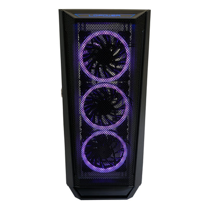 LC-Power LC-805BW-ON Holo-1_X | Schwarz-Weißer ARGB ATX Midi Tower