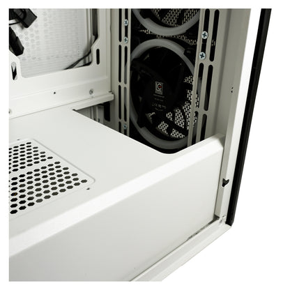 LC-Power LC-805BW-ON Holo-1_X | Schwarz-Weißer ARGB ATX Midi Tower