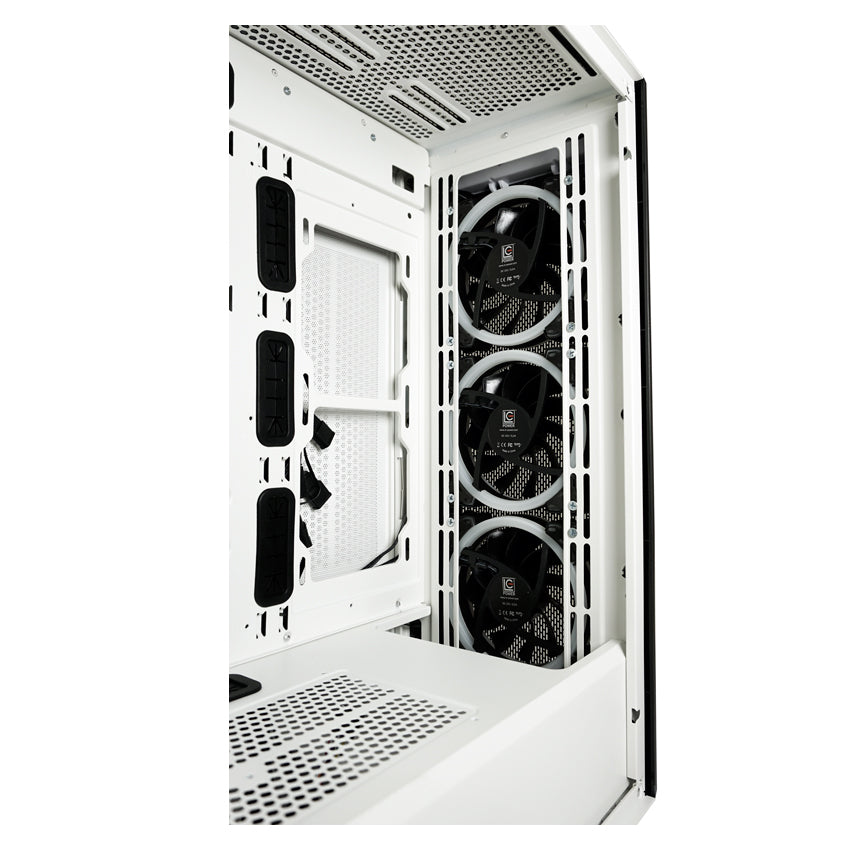 LC-Power LC-805BW-ON Holo-1_X | Schwarz-Weißer ARGB ATX Midi Tower
