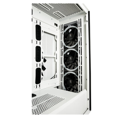 LC-Power LC-805BW-ON Holo-1_X | Schwarz-Weißer ARGB ATX Midi Tower