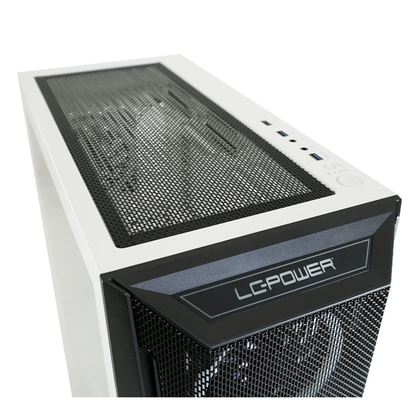 LC-Power LC-805BW-ON Holo-1_X | Schwarz-Weißer ARGB ATX Midi Tower
