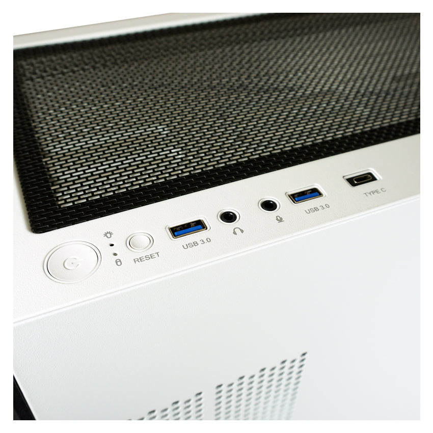 LC-Power LC-805BW-ON Holo-1_X | Schwarz-Weißer ARGB ATX Midi Tower