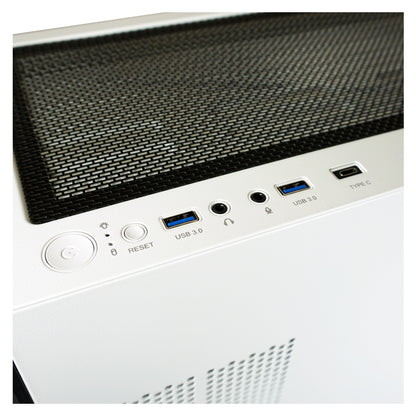LC-Power LC-805BW-ON Holo-1_X | Schwarz-Weißer ARGB ATX Midi Tower