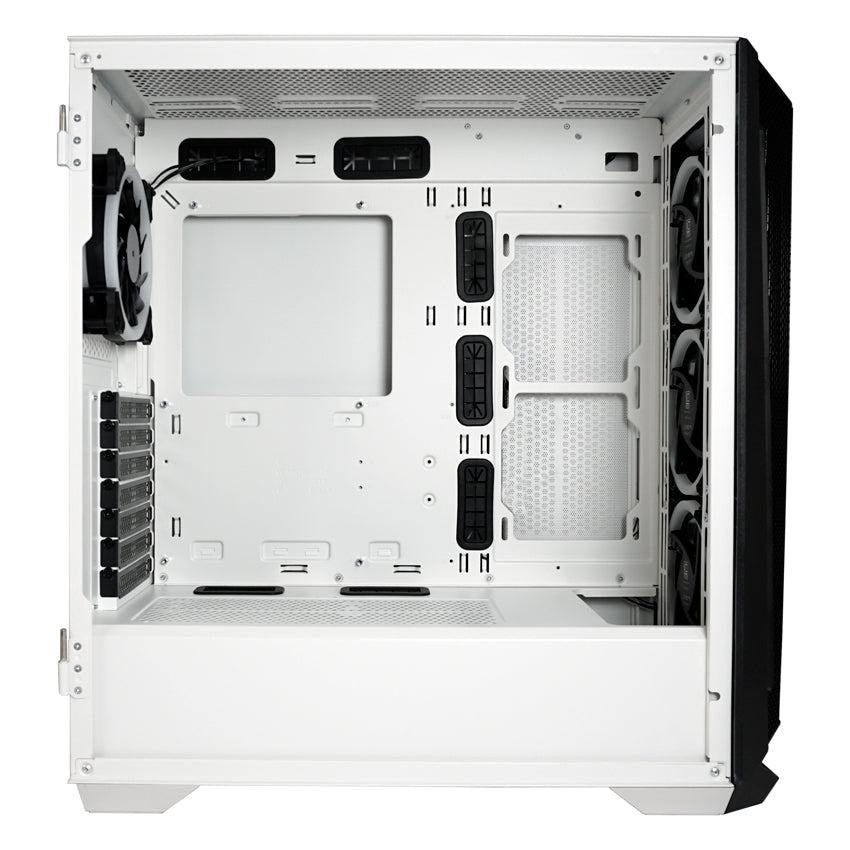 LC-Power LC-805BW-ON Holo-1_X | Schwarz-Weißer ARGB ATX Midi Tower