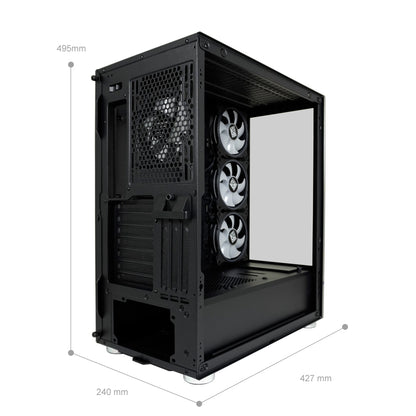 LC-Power LC-808B-ON Skylla_X | High-End ARGB Gaming Midi-Tower