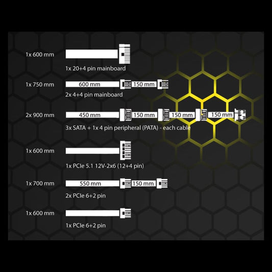 Cable set LC6X50G-SI V3.1 - Integrator PRO Series