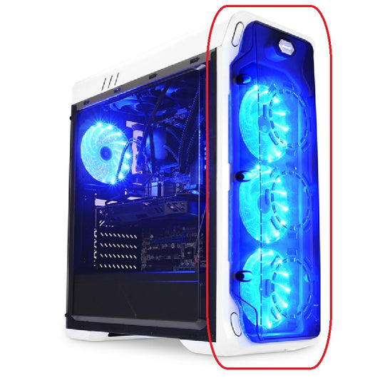 LC-988W-ON "Blue Typhoon" Ersatz Frontpanel