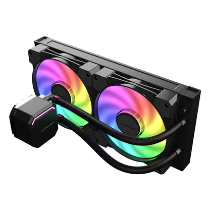 LC-CC-280-B-ARGB – JetFlow - AIO Liquid Cooling | 280 Watt | PWM | Intel & AMD | 280 mm