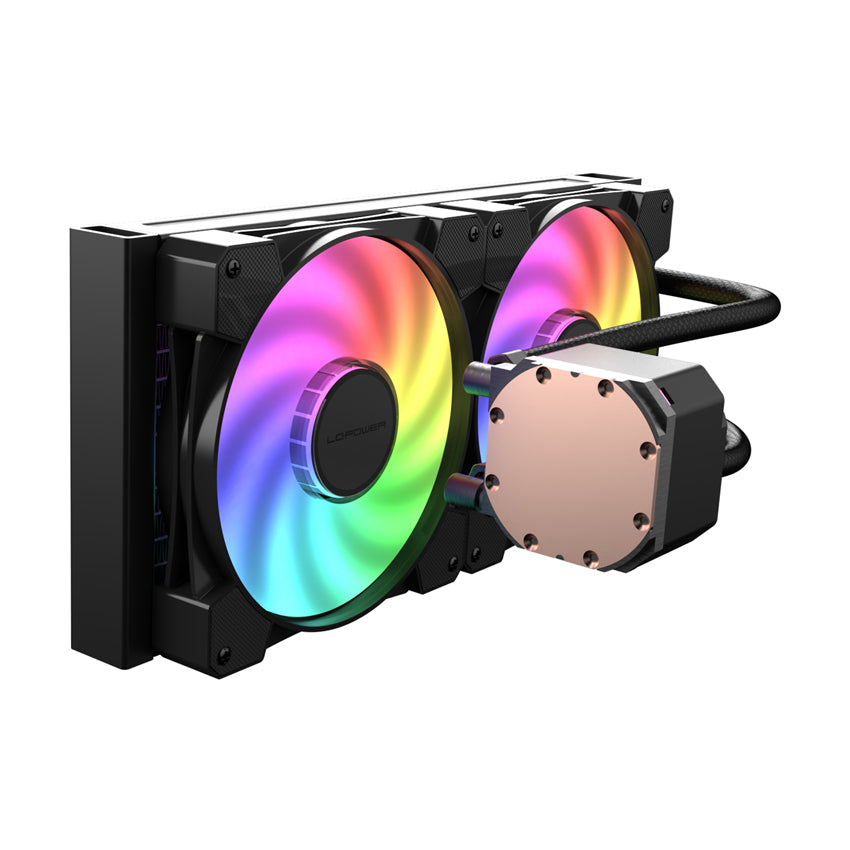 LC-CC-280-B-ARGB – JetFlow - AIO Liquid Cooling | 280 Watt | PWM | Intel & AMD | 280 mm