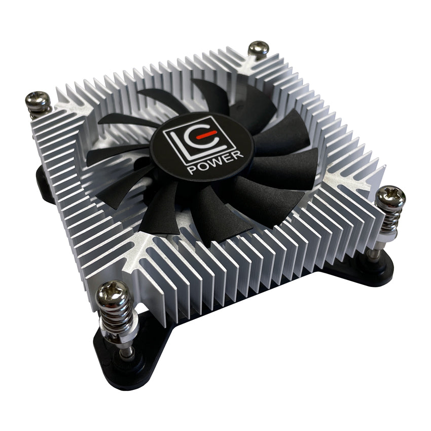 LC-Power LC-CC-65 CPU-Kühler – Ultra-kompakter Low-Profile Top-Blower (75W TDP, Intel LGA 1200 / 115x, PWM)