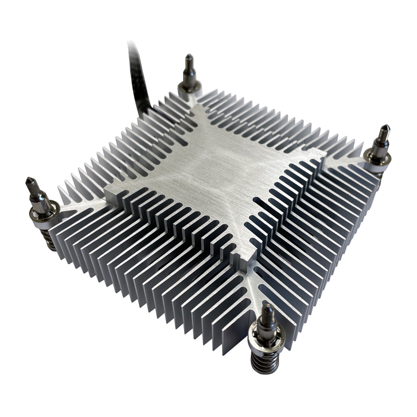 LC-Power LC-CC-65 CPU-Kühler – Ultra-kompakter Low-Profile Top-Blower (75W TDP, Intel LGA 1200 / 115x, PWM)