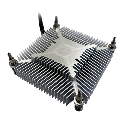 LC-Power LC-CC-65 CPU-Kühler – Ultra-kompakter Low-Profile Top-Blower (75W TDP, Intel LGA 1200 / 115x, PWM)
