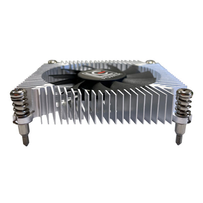LC-Power LC-CC-65 CPU-Kühler – Ultra-kompakter Low-Profile Top-Blower (75W TDP, Intel LGA 1200 / 115x, PWM)