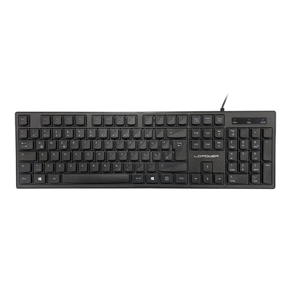 LC-KEY-903DE USB Keyboard | German Layout | Quiet Full-Size Office Keyboard