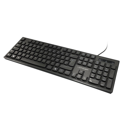 LC-KEY-903DE USB Keyboard | German Layout | Quiet Full-Size Office Keyboard