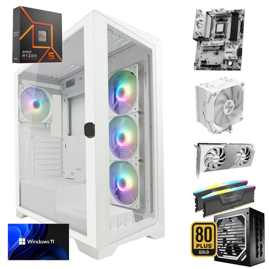 LC-Power PC System 806W - Crosswind_X - AMD R5 6700X, M.2 NVME 1TB, 16GB, 8GB RTX 5060