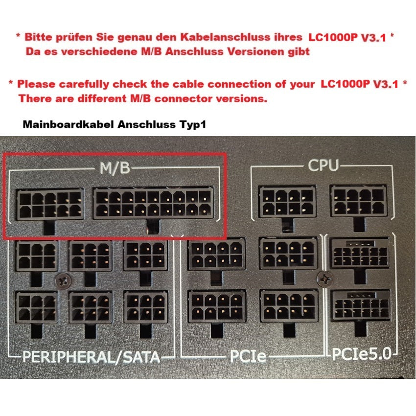 LC1000P V3.1 Ersatzkabelset