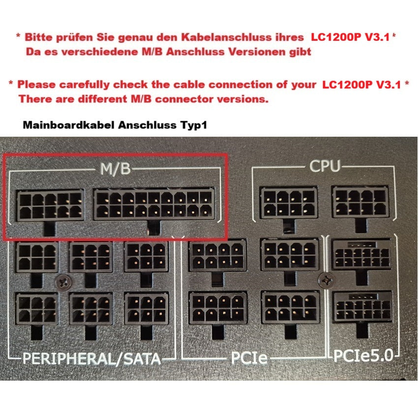 LC1200P V3.1 Ersatzkabelset
