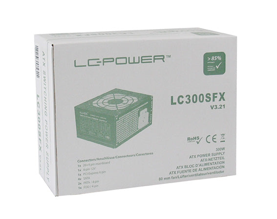 LC-Power LC300SFX V3.21 Netzteil – 300W SFX, 85% Effizienz & Aktiv-PFC