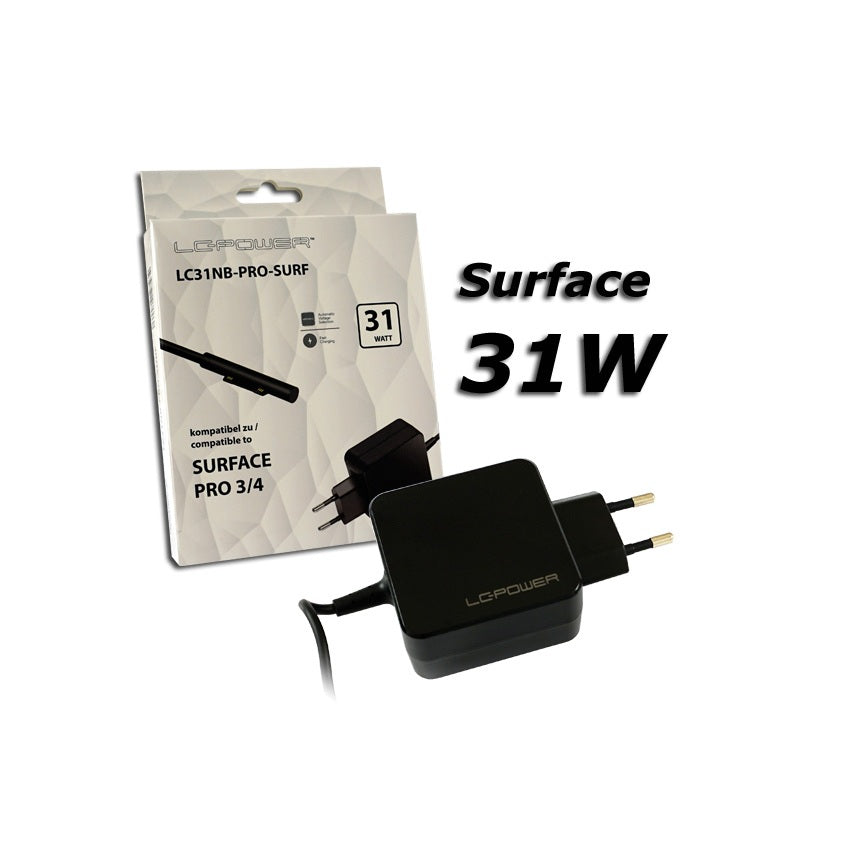 LC31NB-PRO-SURF - Surface-Notebook-Netzteil - 31 Watt für Surface Pro 3 & 4