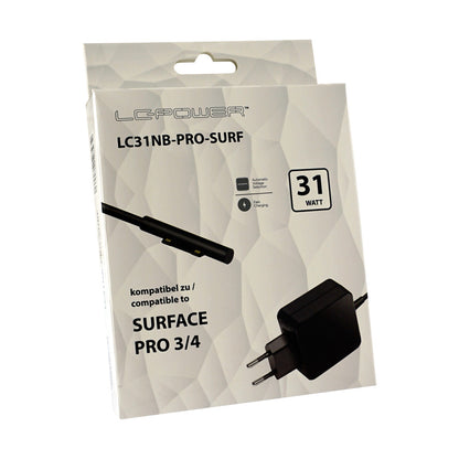 LC31NB-PRO-SURF - Surface-Notebook-Netzteil - 31 Watt für Surface Pro 3 & 4