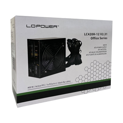 LC-Power LC420H-12 V2.31  - Office-Serie - 400 Watt und 120mm-Lüfter