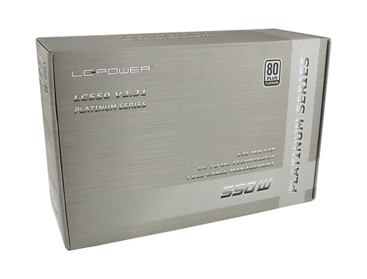 LC-Power LC550 V2.31 - Platinum Series -550W Netzteil – 80+ Platinum, Vollmodular