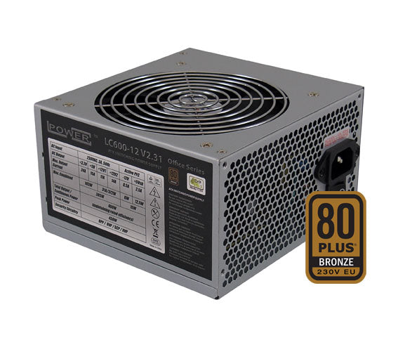 Refurbished LC600-12 V2.31 80+ Bronze Bulk - Office Series - ATX Power Supply